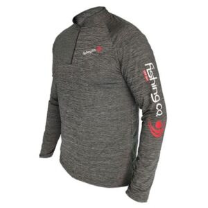 Camiseta Masculina Fishing Co Ziper - Mescla